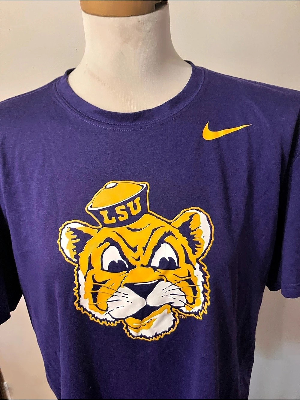 Nike LSU Tigers Dri-FIT T-Shirt Purple XL Dri-FIT Tee